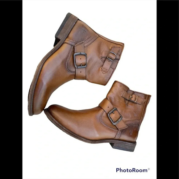 Frye Tyler Engineer Boot in Cognac - Picture 10 of 11